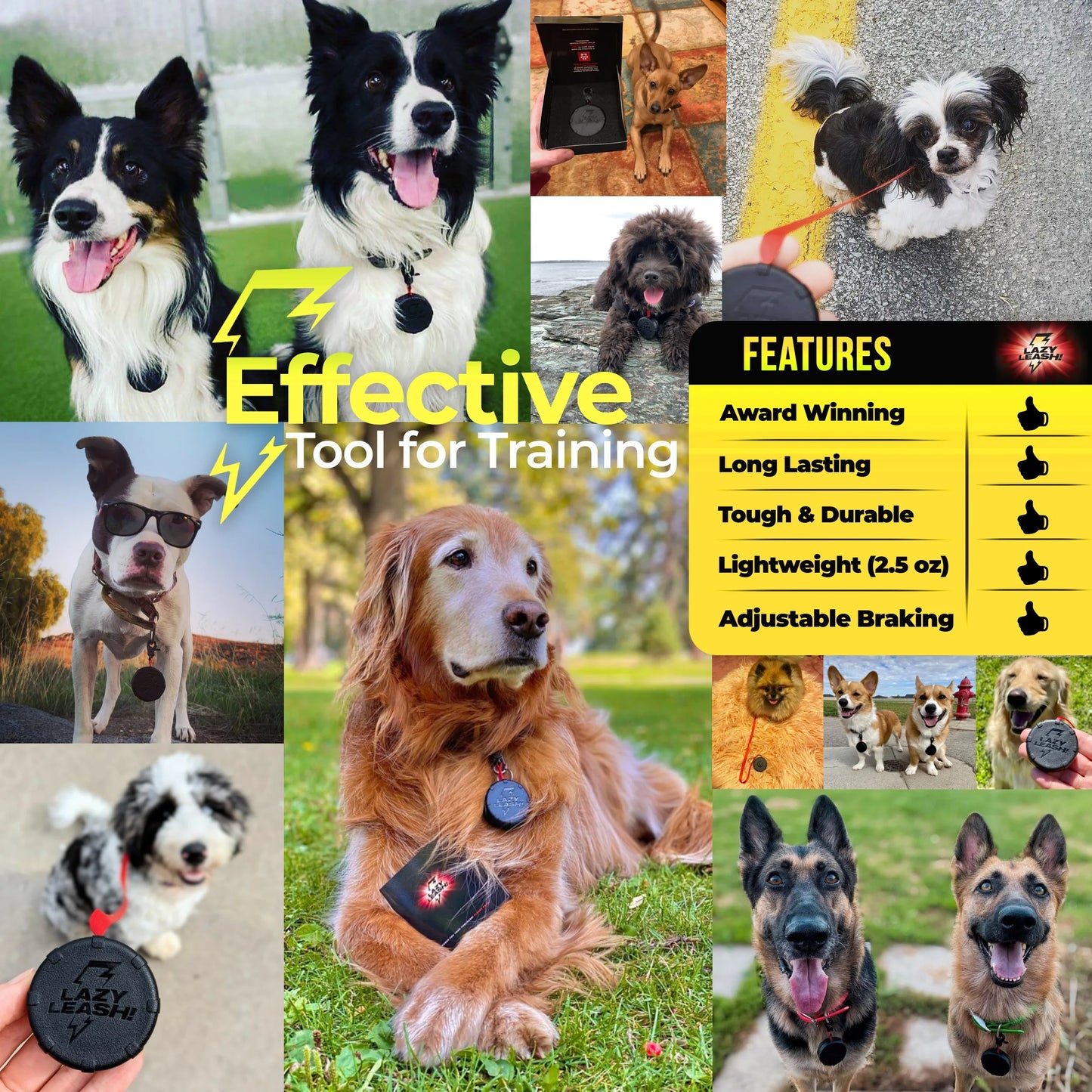 Safe And Easy Lightweight Wearable Mini Clip On Power Leash