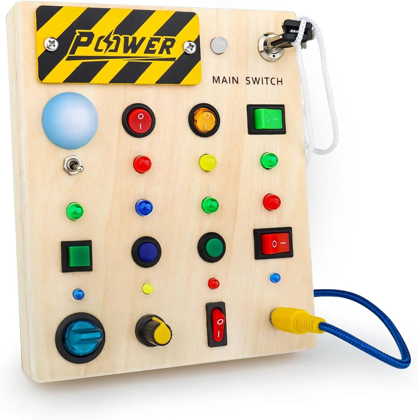 BizyKoady Montessori Sensory Busy Board Toddler Fine Motor