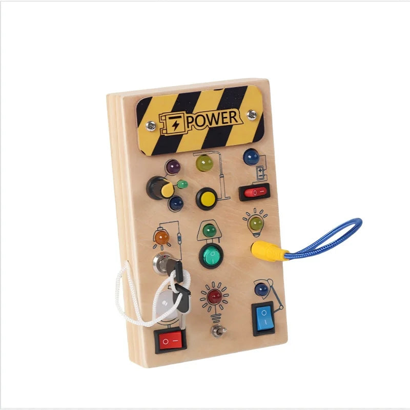 BizyKoady Montessori Sensory Busy Board Toddler Fine Motor