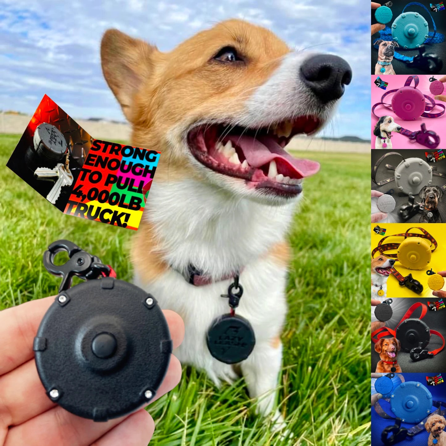 Safe And Easy Lightweight Wearable Mini Clip On Power Leash