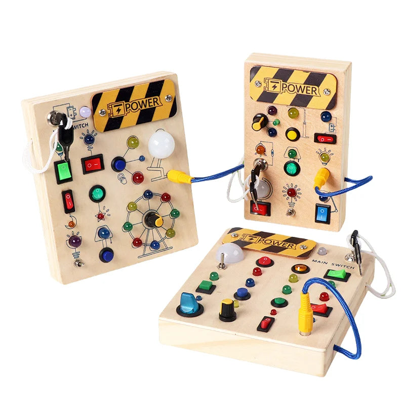 BizyKoady Montessori Sensory Busy Board Toddler Fine Motor