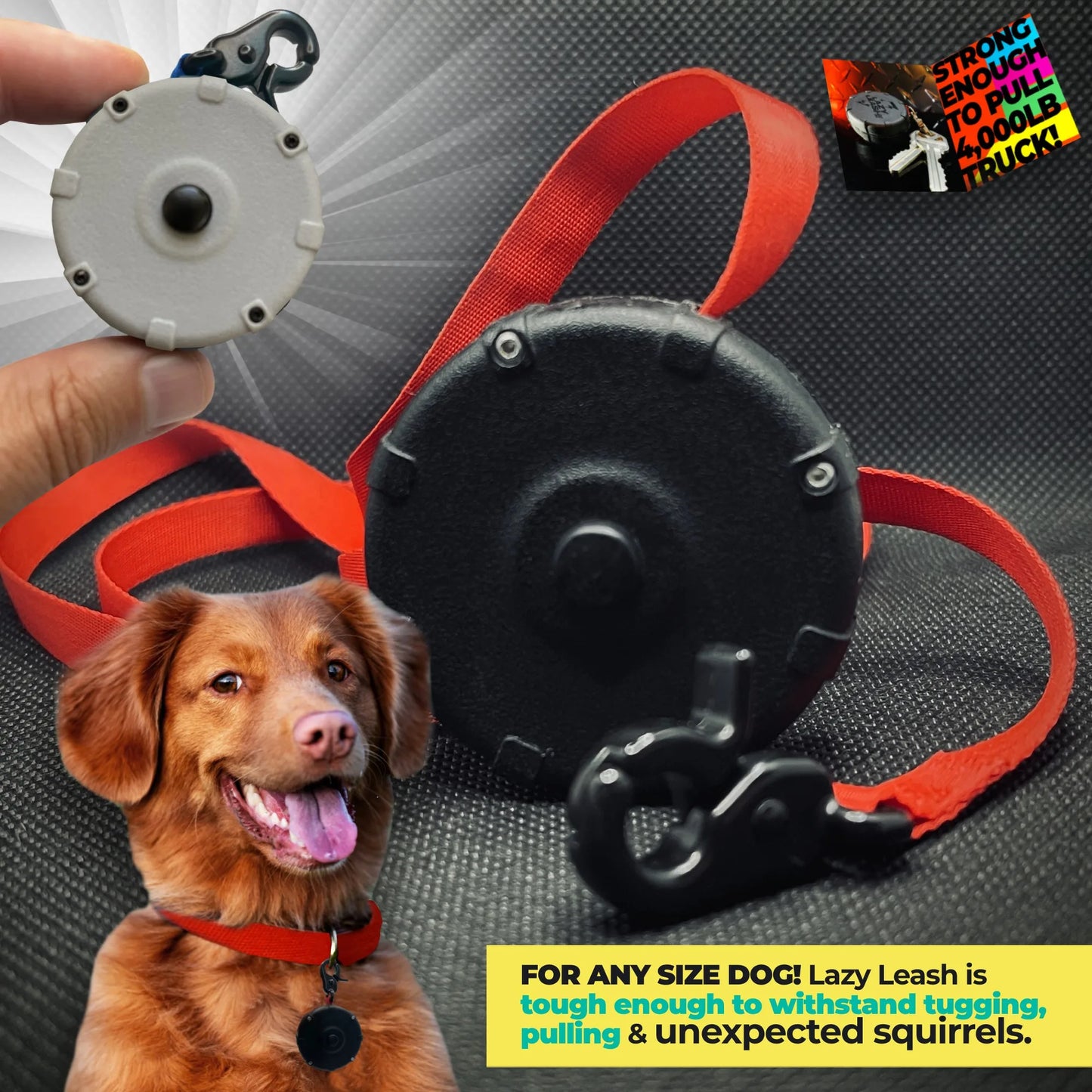 Safe And Easy Lightweight Wearable Mini Clip On Power Leash
