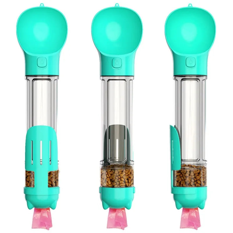 Hign-Concerned 4 In 1 Portable Dog Water Bottle Dispenser