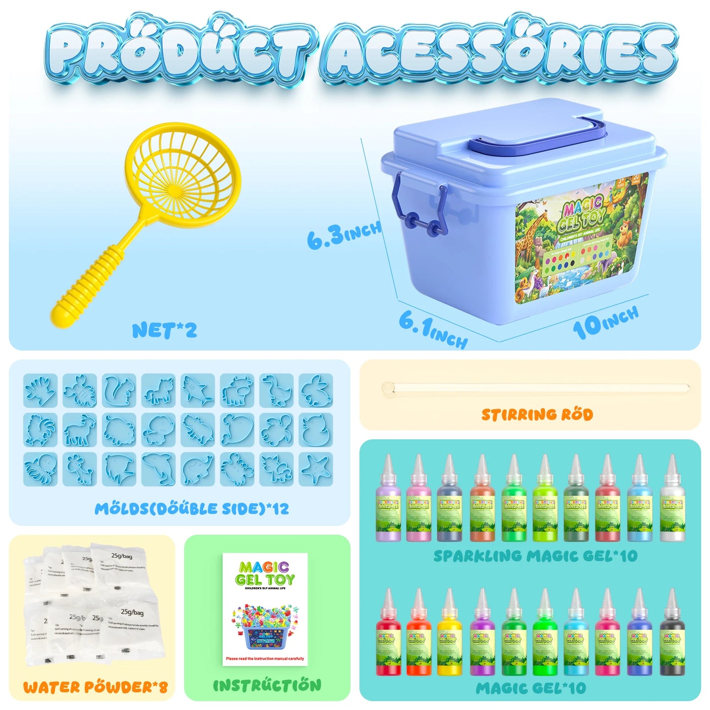 Maw Maws Hope Aqua Fairy Gel Craft Water Elf Toy Kit Set