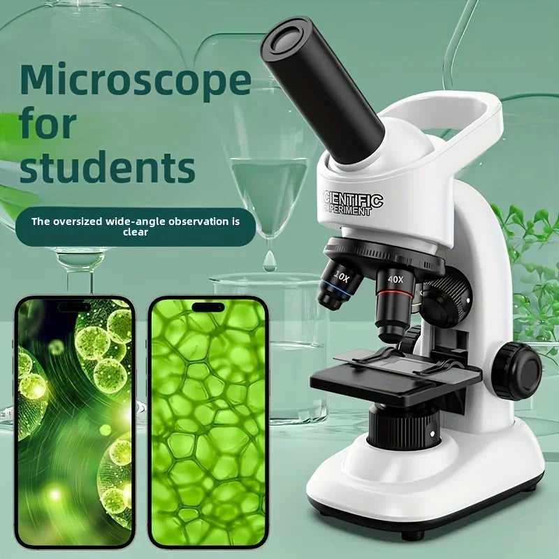 Desktop Biological Microscope For Kids Puzzle Science Kit