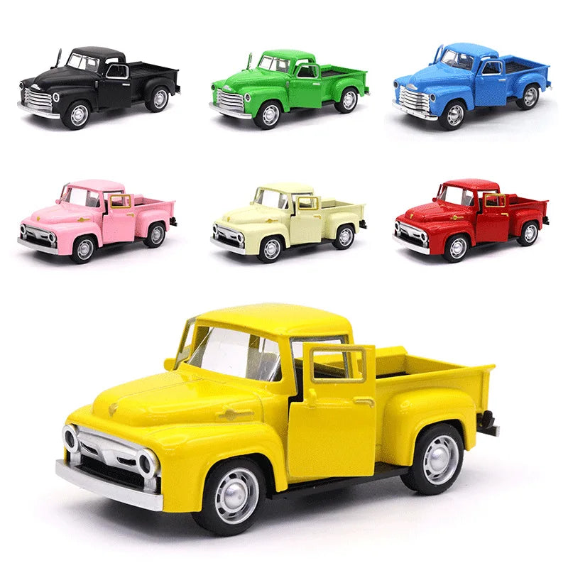 CE Diecast Classic Pickup Truck Pull Back Toy Car
