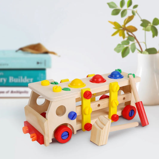 Maw Maws Hope Wooden Screws Car Toys Montessori Puzzle Set