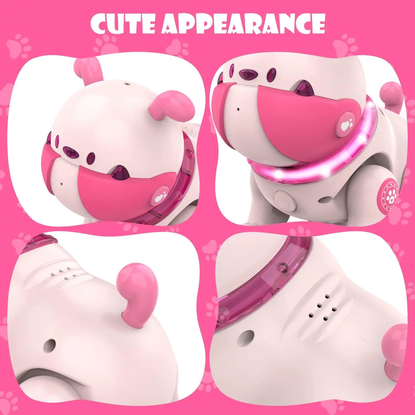 Hign Concerned Remote Control Puppy Dog RC Toy With LED