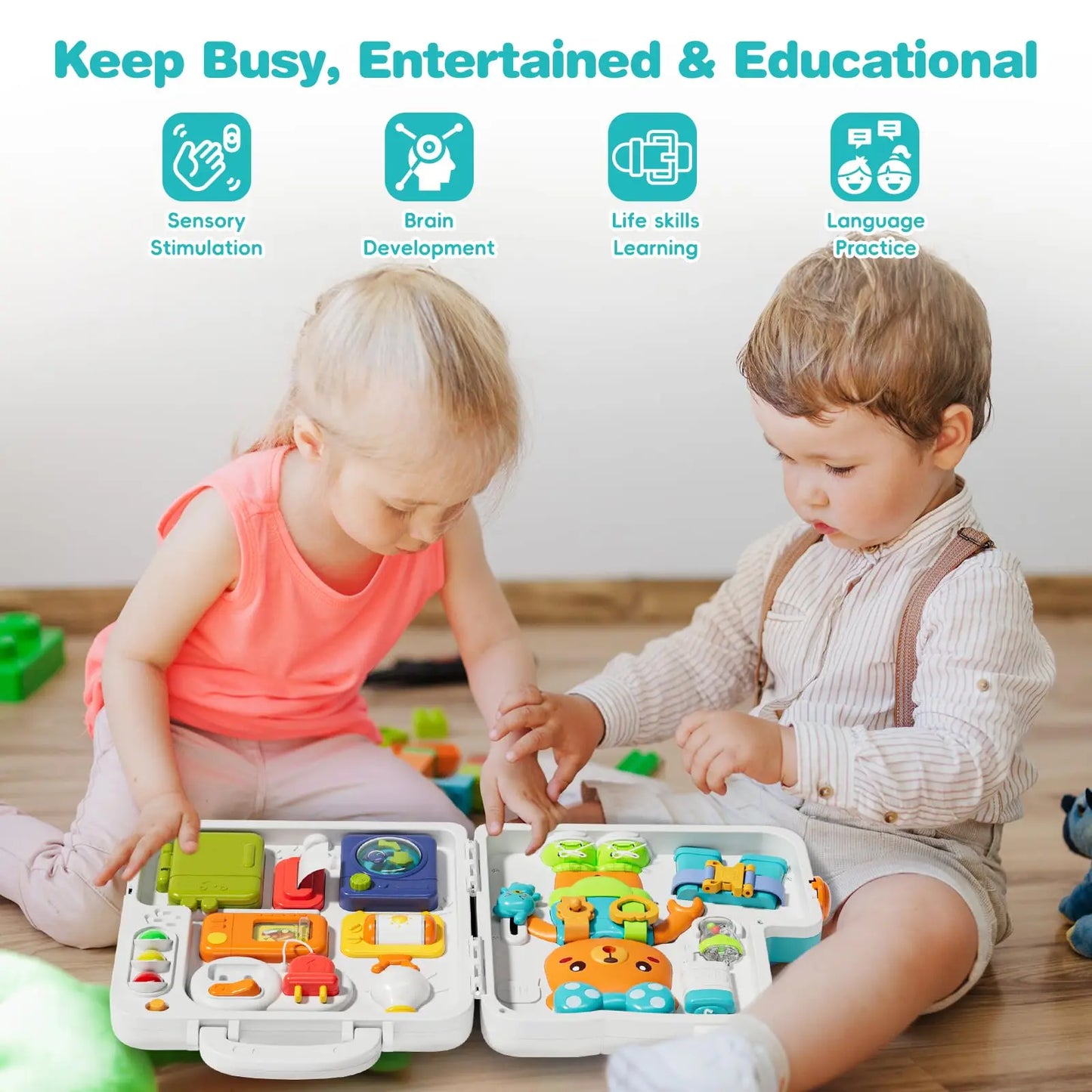 Hign-Concerned Toddler Musical Busy Board Montessori Toy