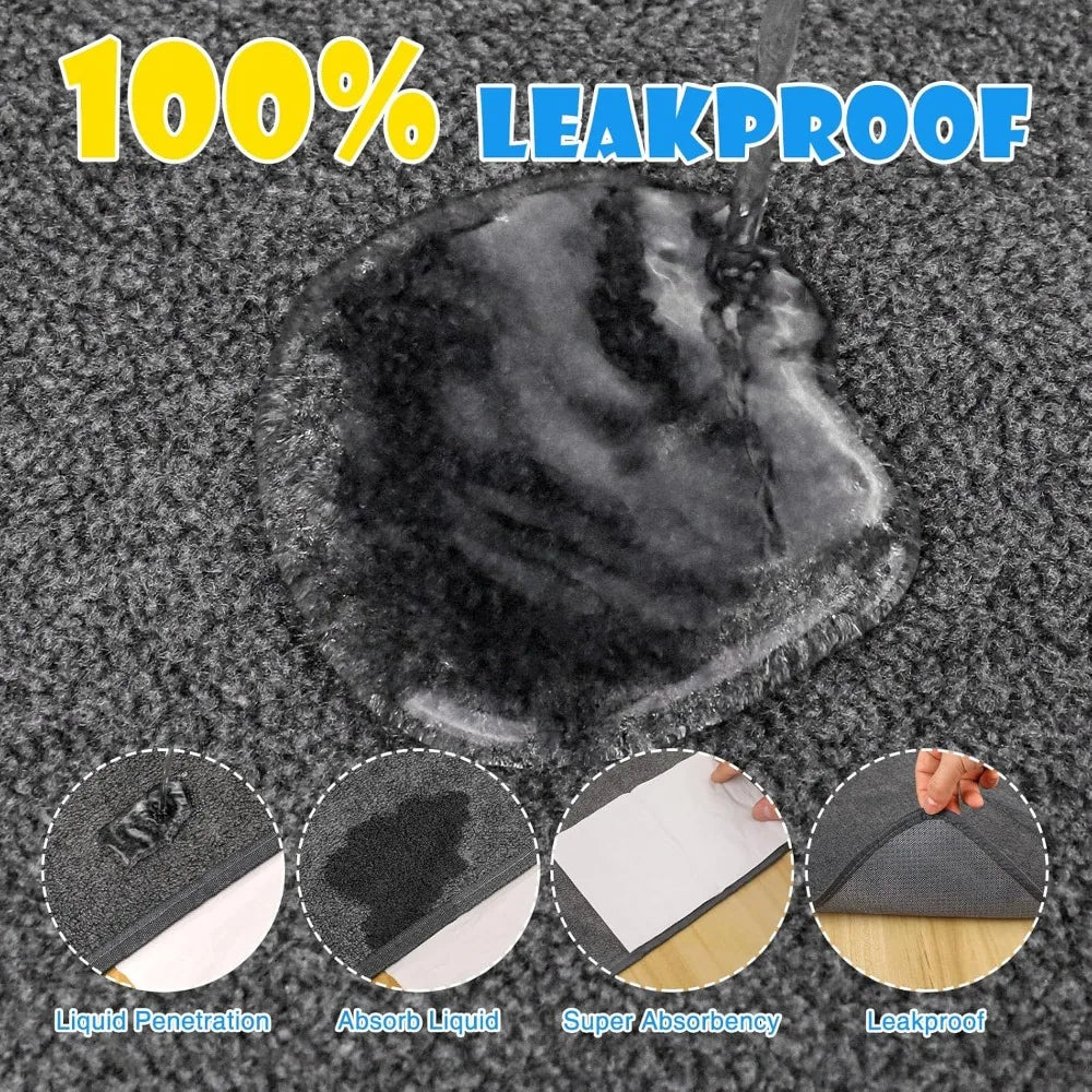 2 Pack Extra Large Washable Dog Pee Pads 72x72 Non Slip