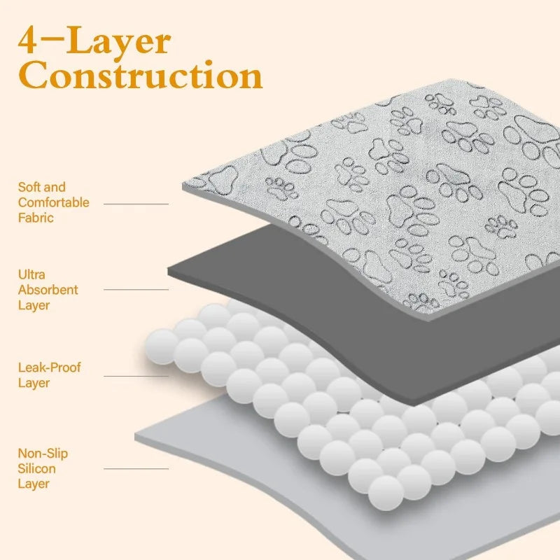 Pet Puppy Pad 2 Piece Washable Urine Pad 18x24 Waterproof