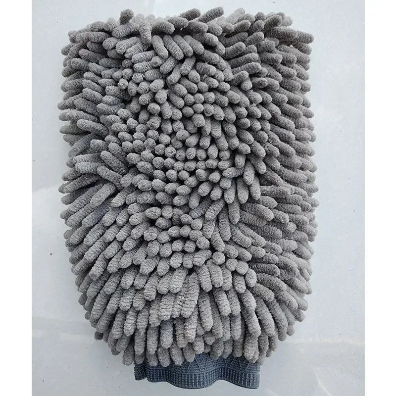 Pet Grooming Glove Quick Drying Towel Chenille Dog Mitt