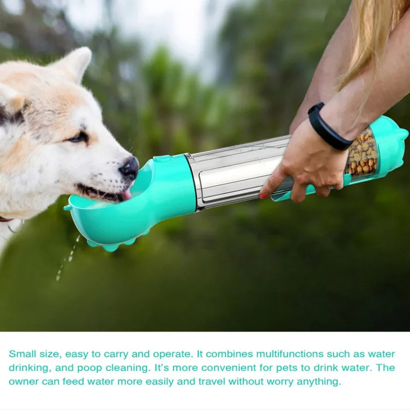 Hign-Concerned 4 In 1 Portable Dog Water Bottle Dispenser