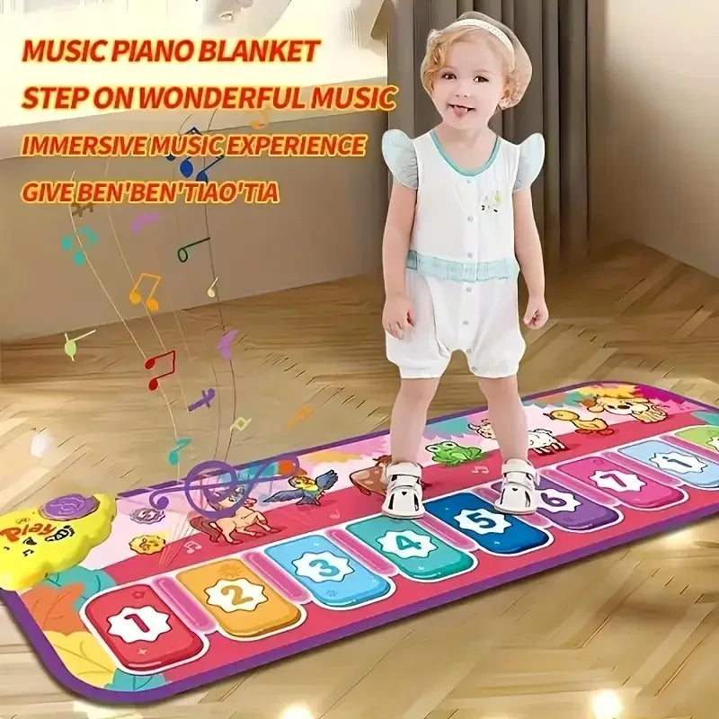 Interactive Piano Dance Mat For Kids With Touch Icons