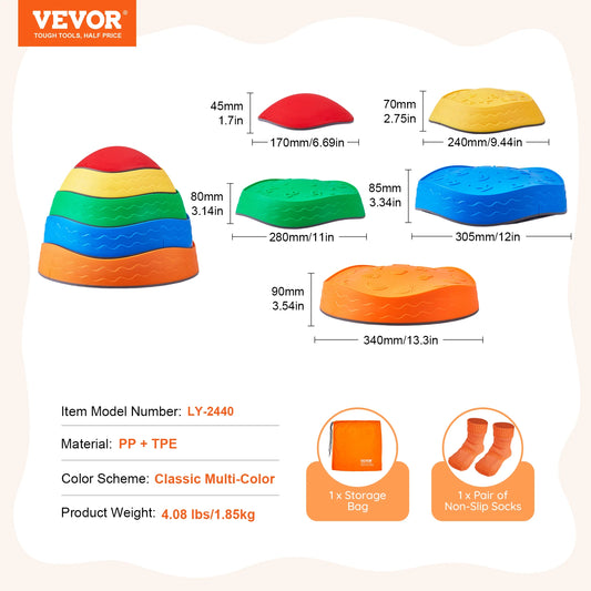 SucceBuy Balance Stepping Stones Training Sensorial Games
