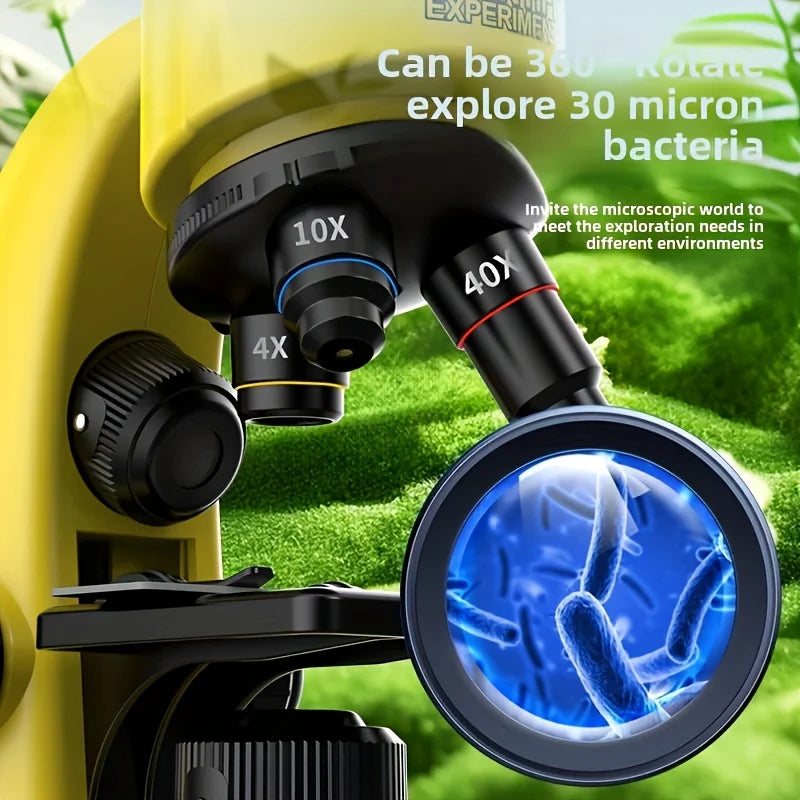 Desktop Biological Microscope For Kids Puzzle Science Kit
