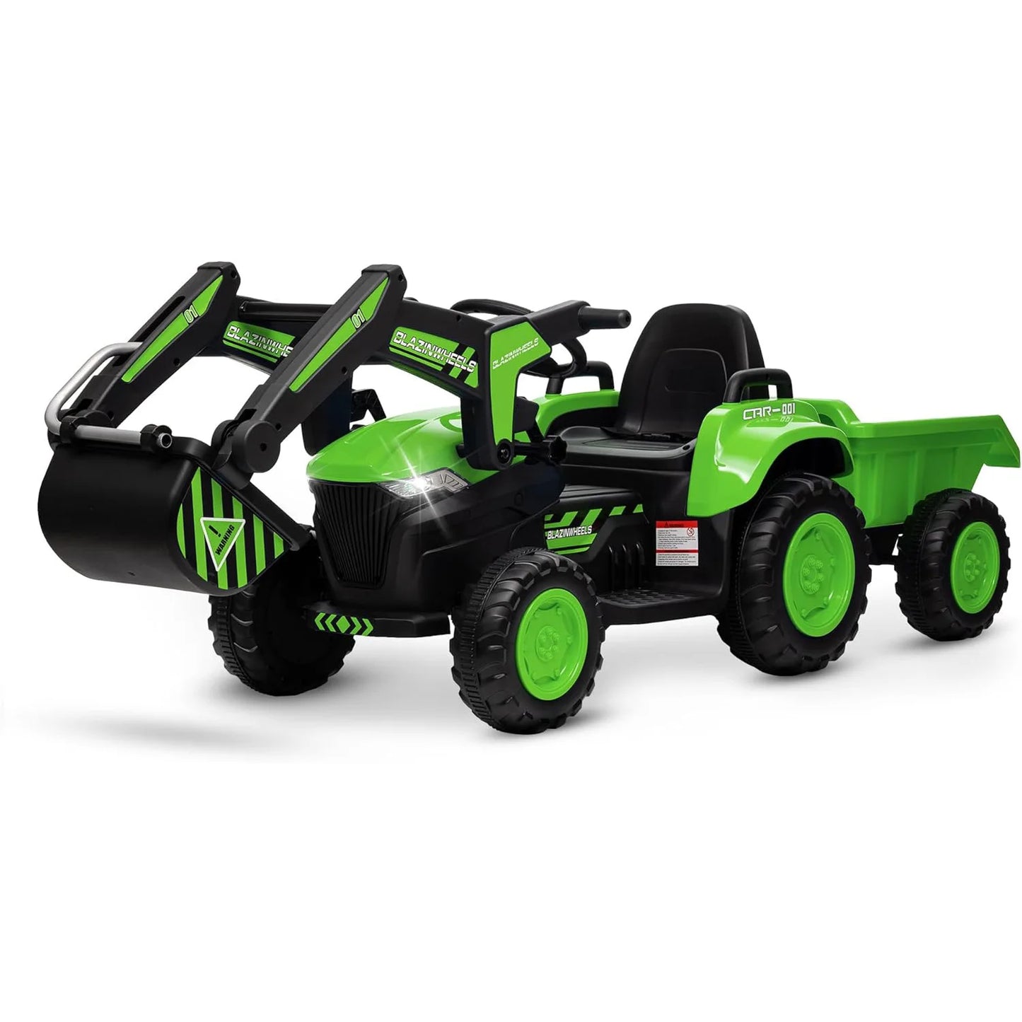 HobbyLane 12V 3 In 1 Ride On Excavator Tractor Trailer