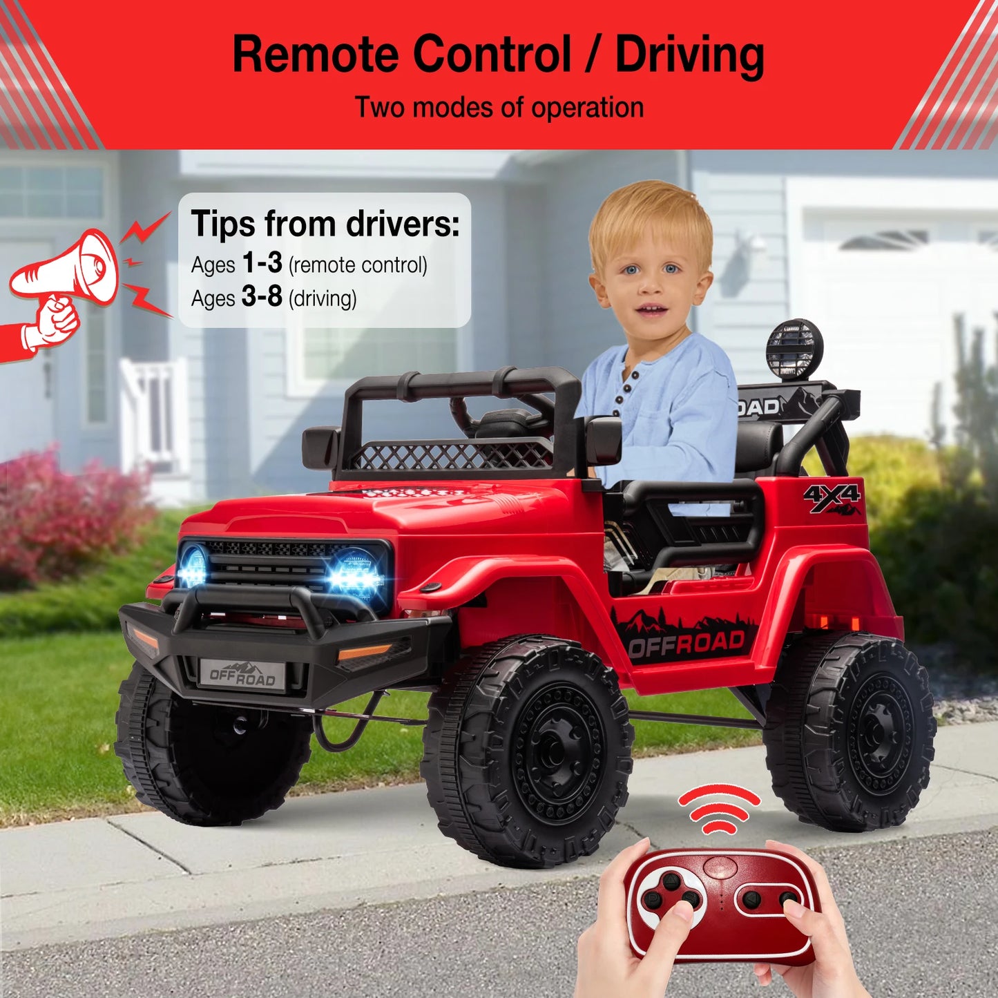 Maw Maws Hope 12V Kids Ride On Truck With Remote Control