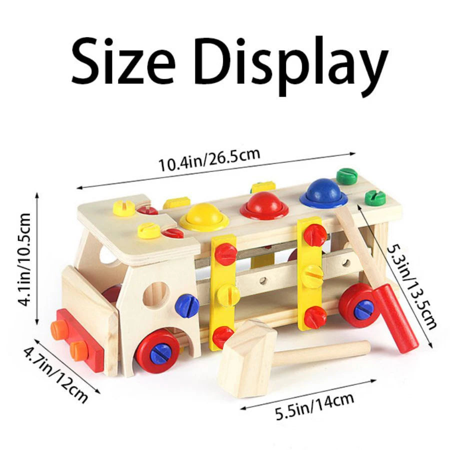 Maw Maws Hope Wooden Screws Car Toys Montessori Puzzle Set