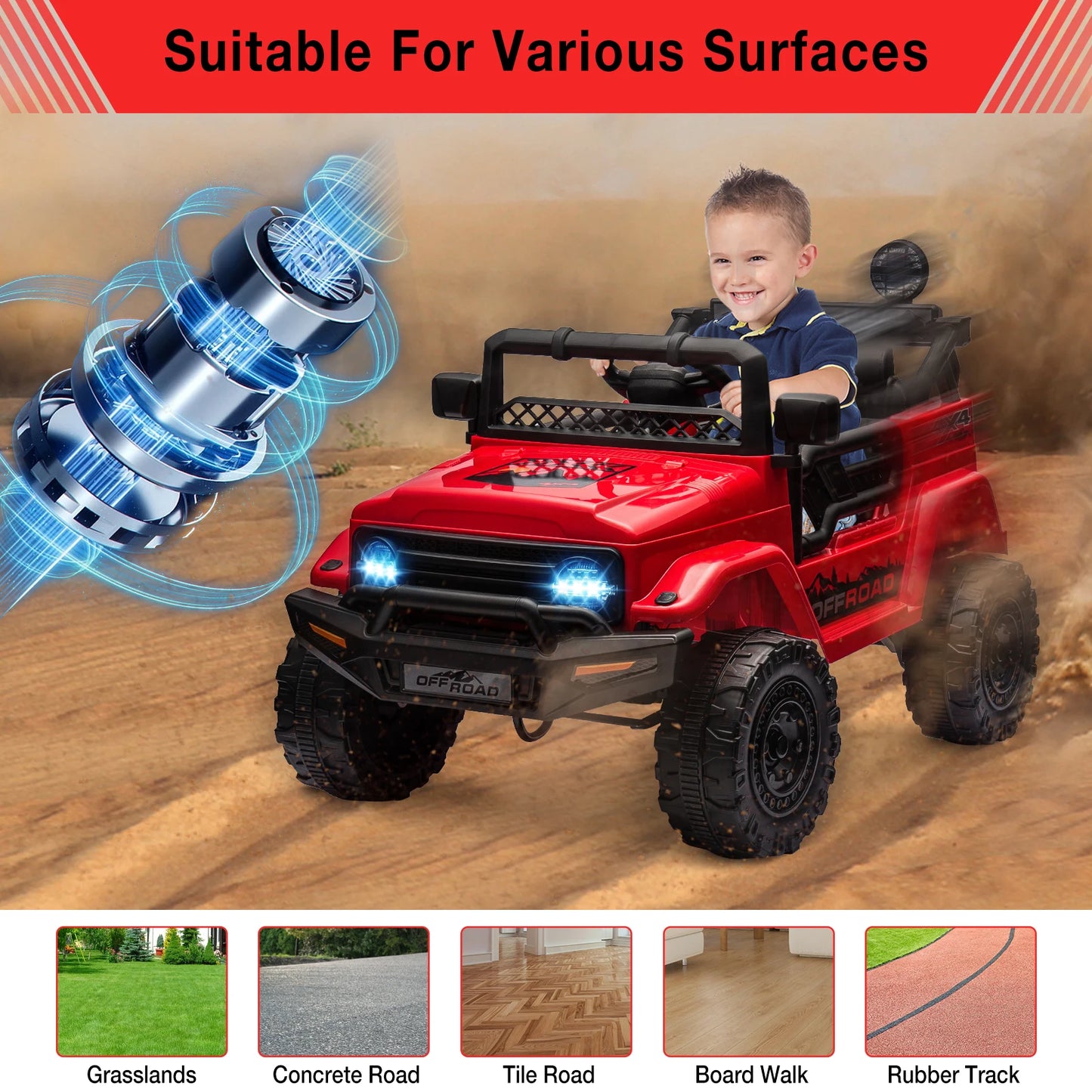 Maw Maws Hope 12V Kids Ride On Truck With Remote Control