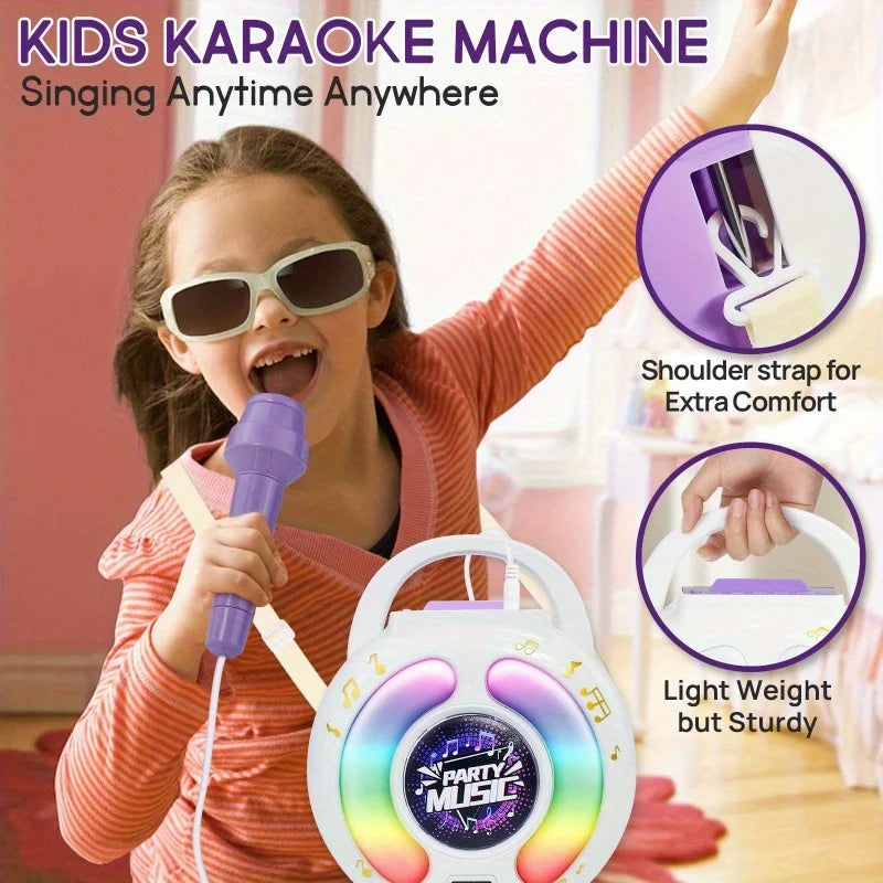 GGbell Karaoke Machine With 2 Microphones Portable Toy