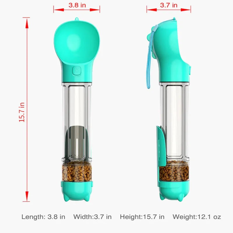 Hign-Concerned 4 In 1 Portable Dog Water Bottle Dispenser