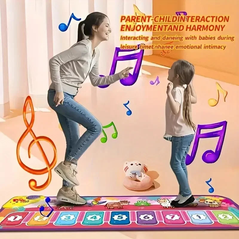 Interactive Piano Dance Mat For Kids With Touch Icons