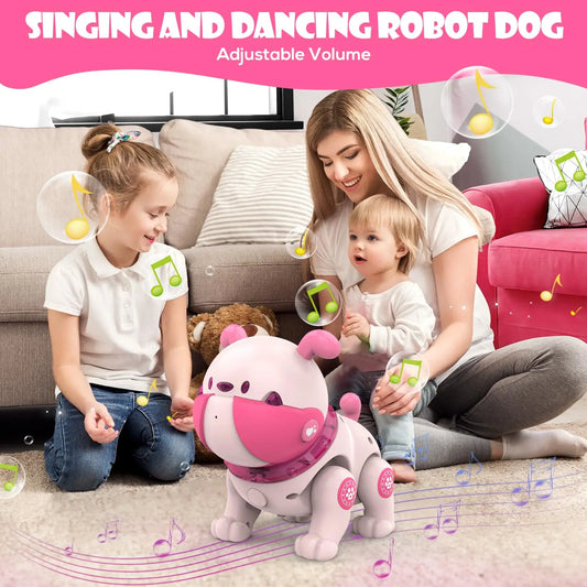Hign Concerned Remote Control Puppy Dog RC Toy With LED