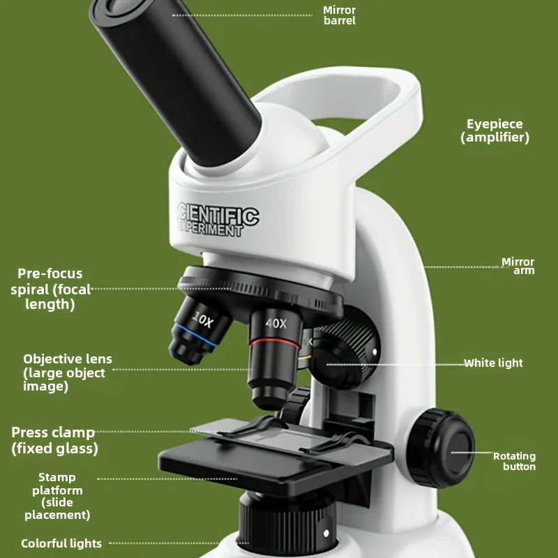 Desktop Biological Microscope For Kids Puzzle Science Kit
