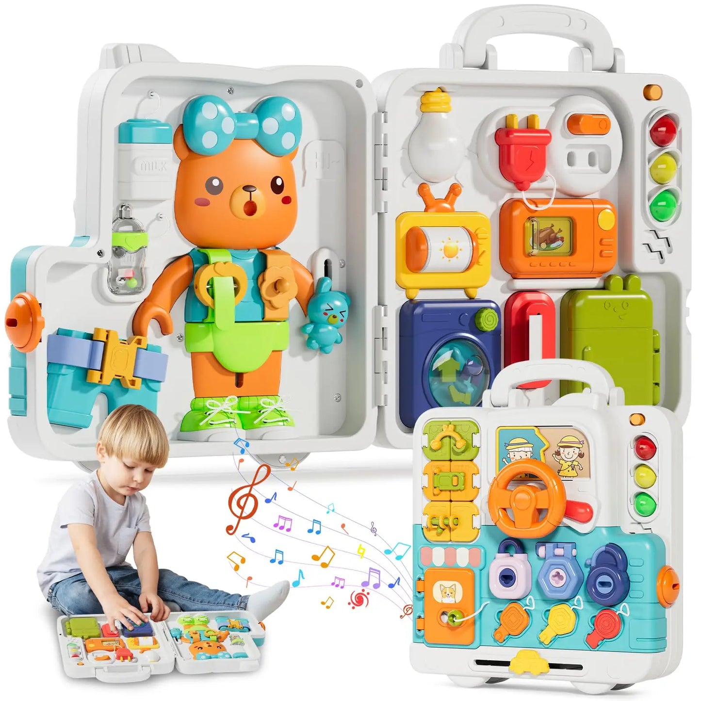 Hign-Concerned Toddler Musical Busy Board Montessori Toy