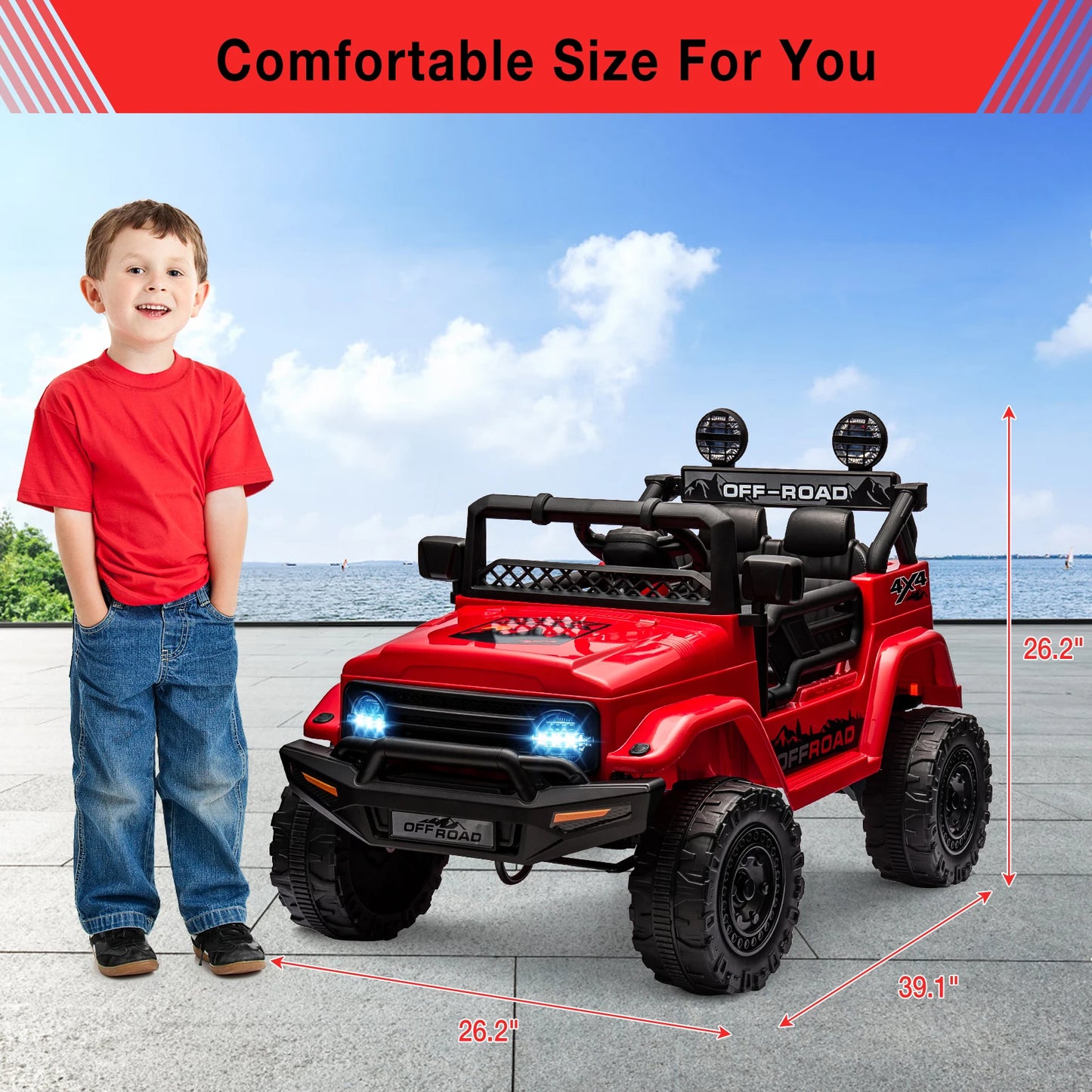 Maw Maws Hope 12V Kids Ride On Truck With Remote Control