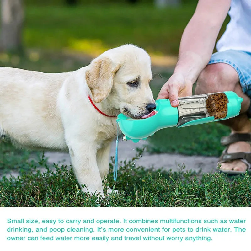 Hign-Concerned 4 In 1 Portable Dog Water Bottle Dispenser