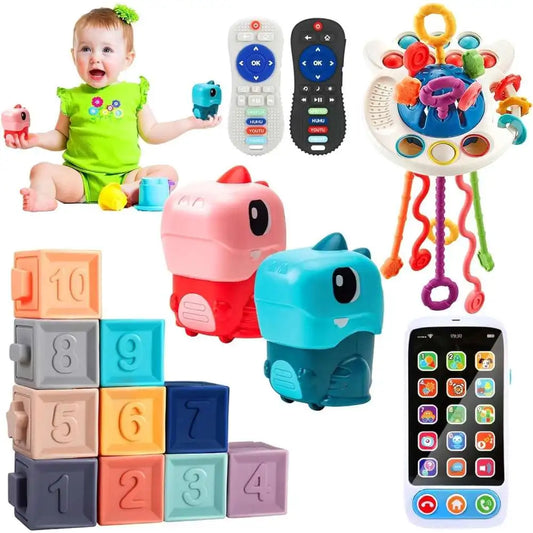 Hignconcerned Montessori Baby Toys Teether Remote Phone