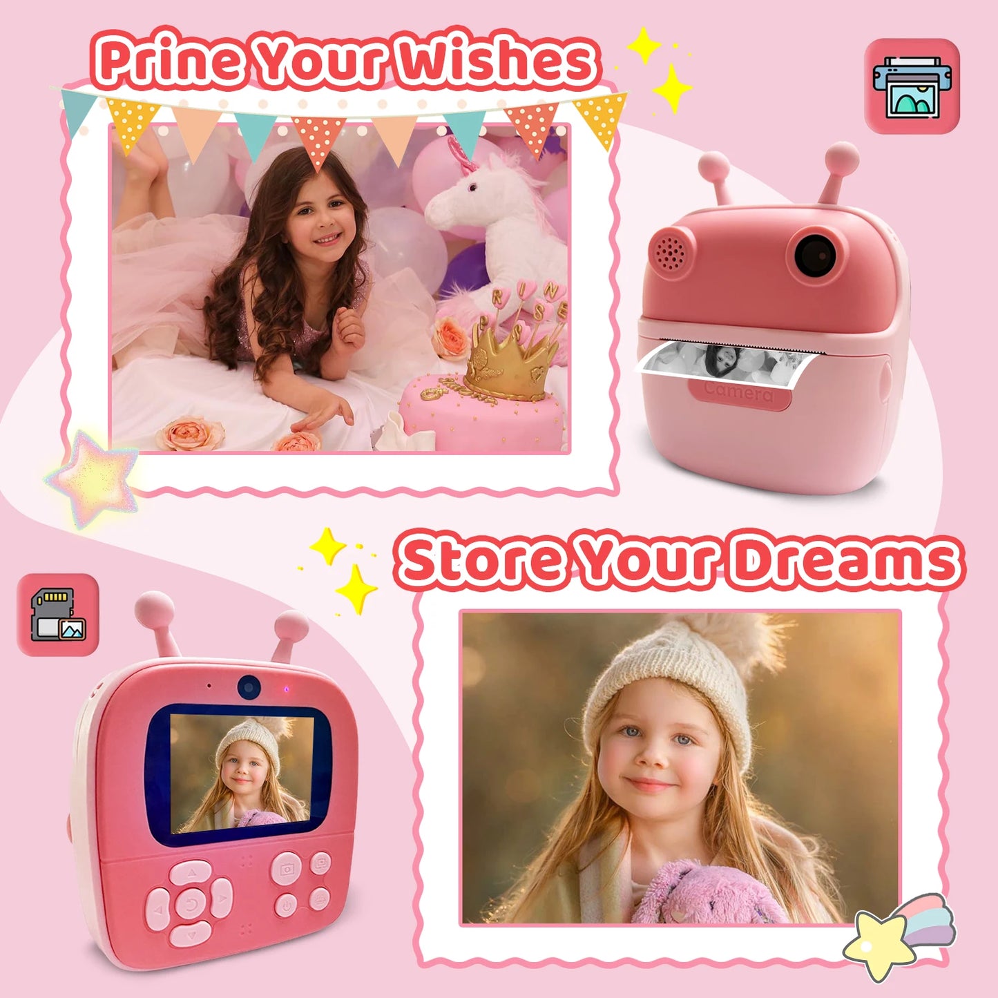 Hignconcerned Kids Camera Toy for Ages 3 to 12 Gift