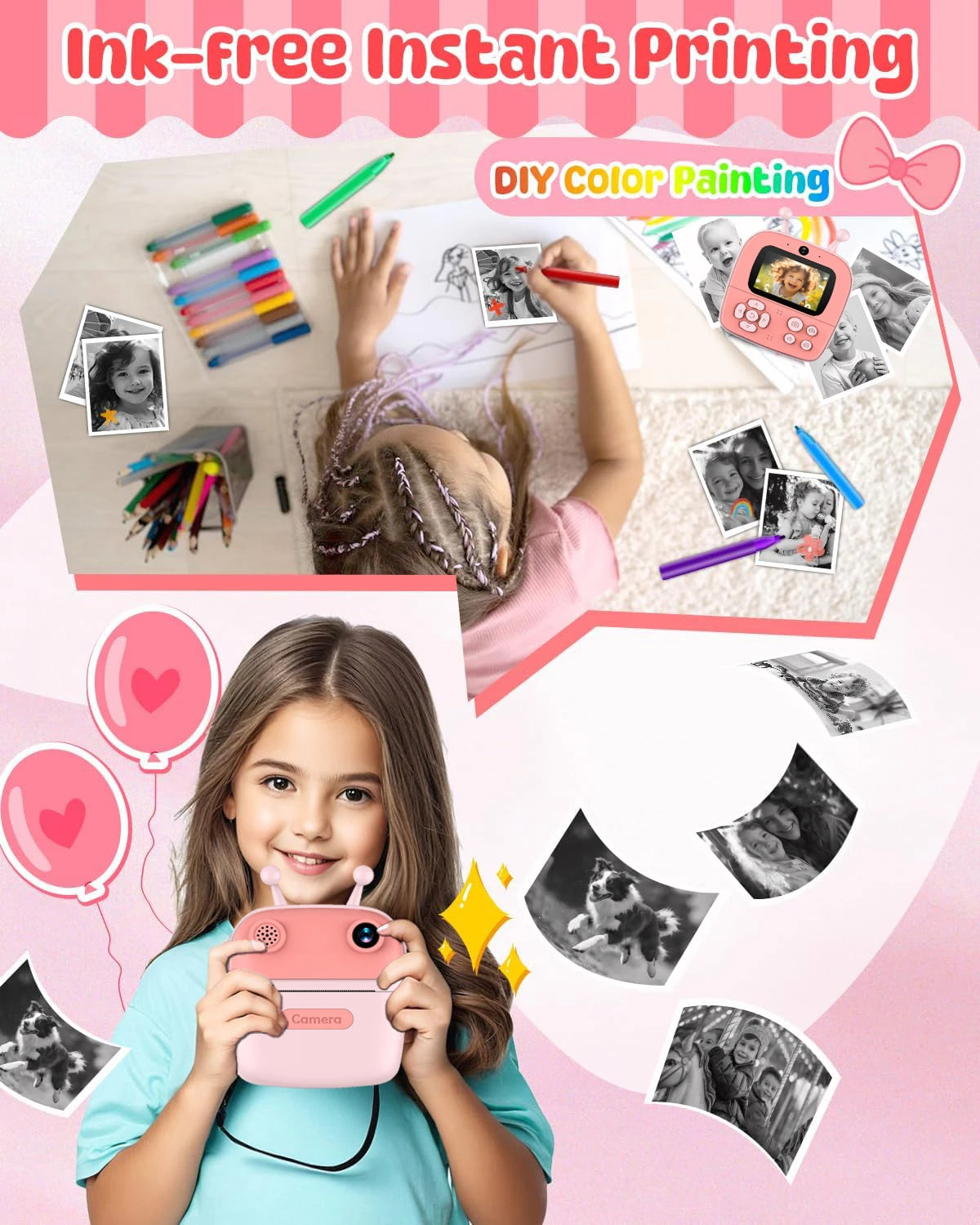 Hignconcerned Kids Camera Toy for Ages 3 to 12 Gift