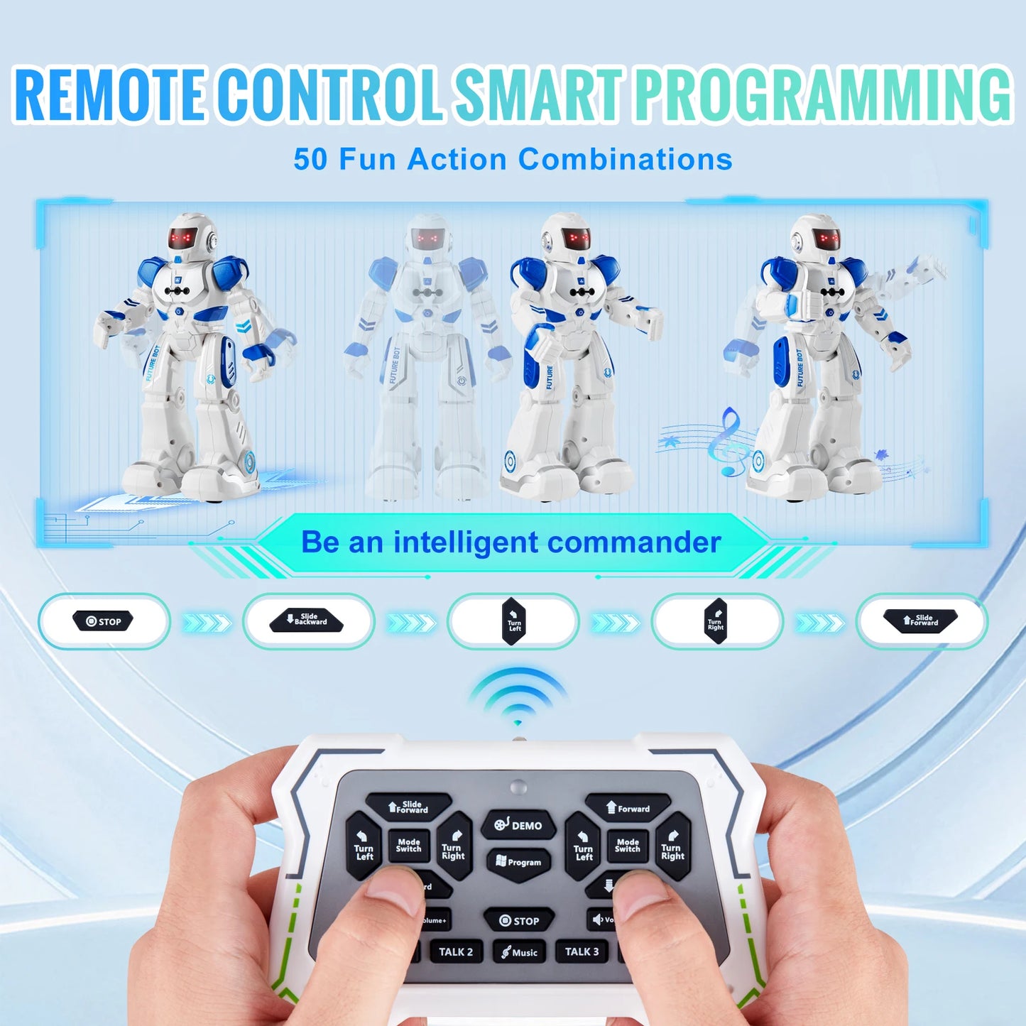 VEVOR RC Robot Action Figure Toy Walking Singing Dancing