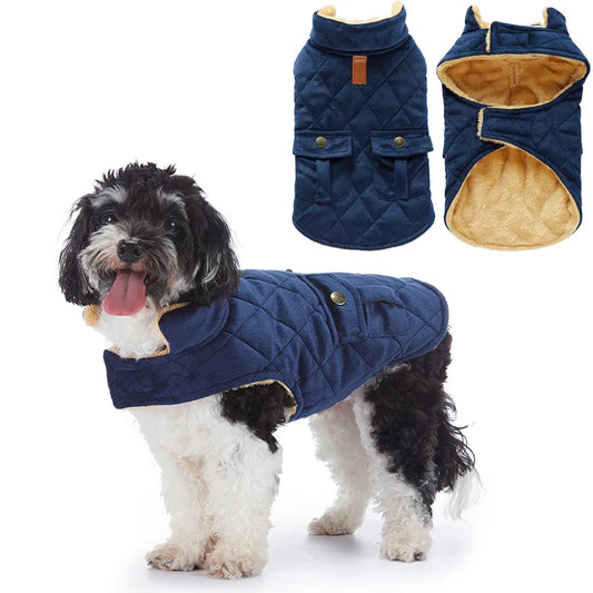 Guangdong Winter Plush Dog Coat With Double Pockets For Dogs