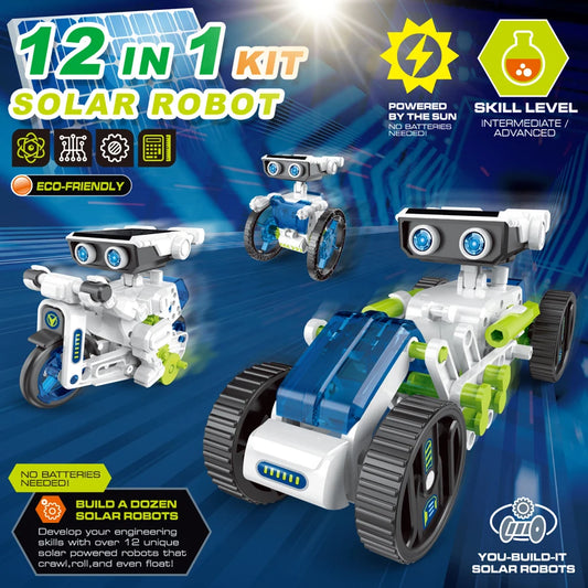 Conusea 12 In 1 Solar Robot Toy Science Kit Educational