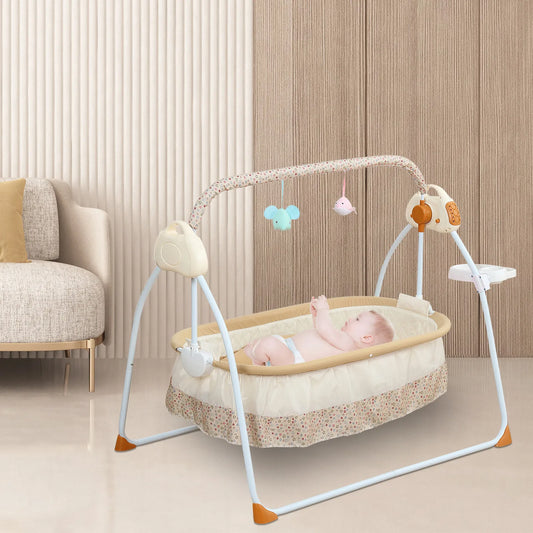 Hign-concerned Electric Bluetooth Baby Swing Cradle