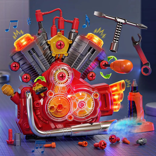 Engine Building Kit For Kids STEM Engine Model Toy