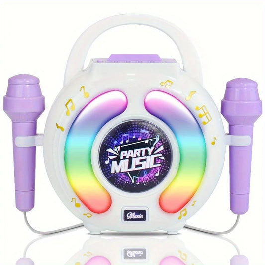 GGbell Karaoke Machine With 2 Microphones Portable Toy
